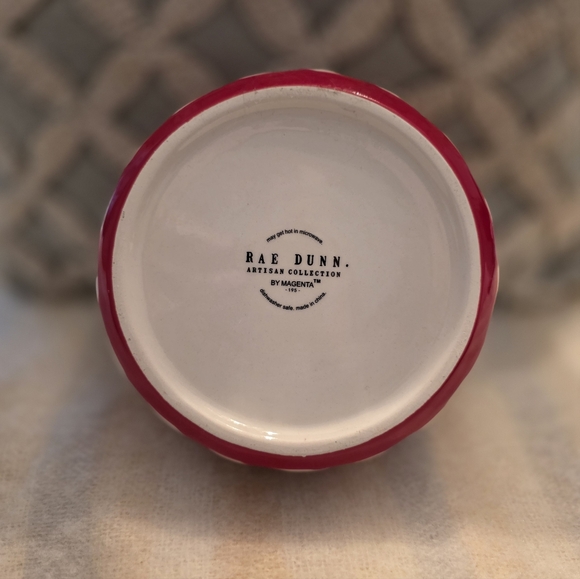 Rae Dunn Merry Pawsmas Dog Bowl Candy Cane Stripe - Picture 3 of 5